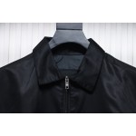 EM Sneakers Prada Recycled Nylon Gabardine Shirt Functional Jacket Black