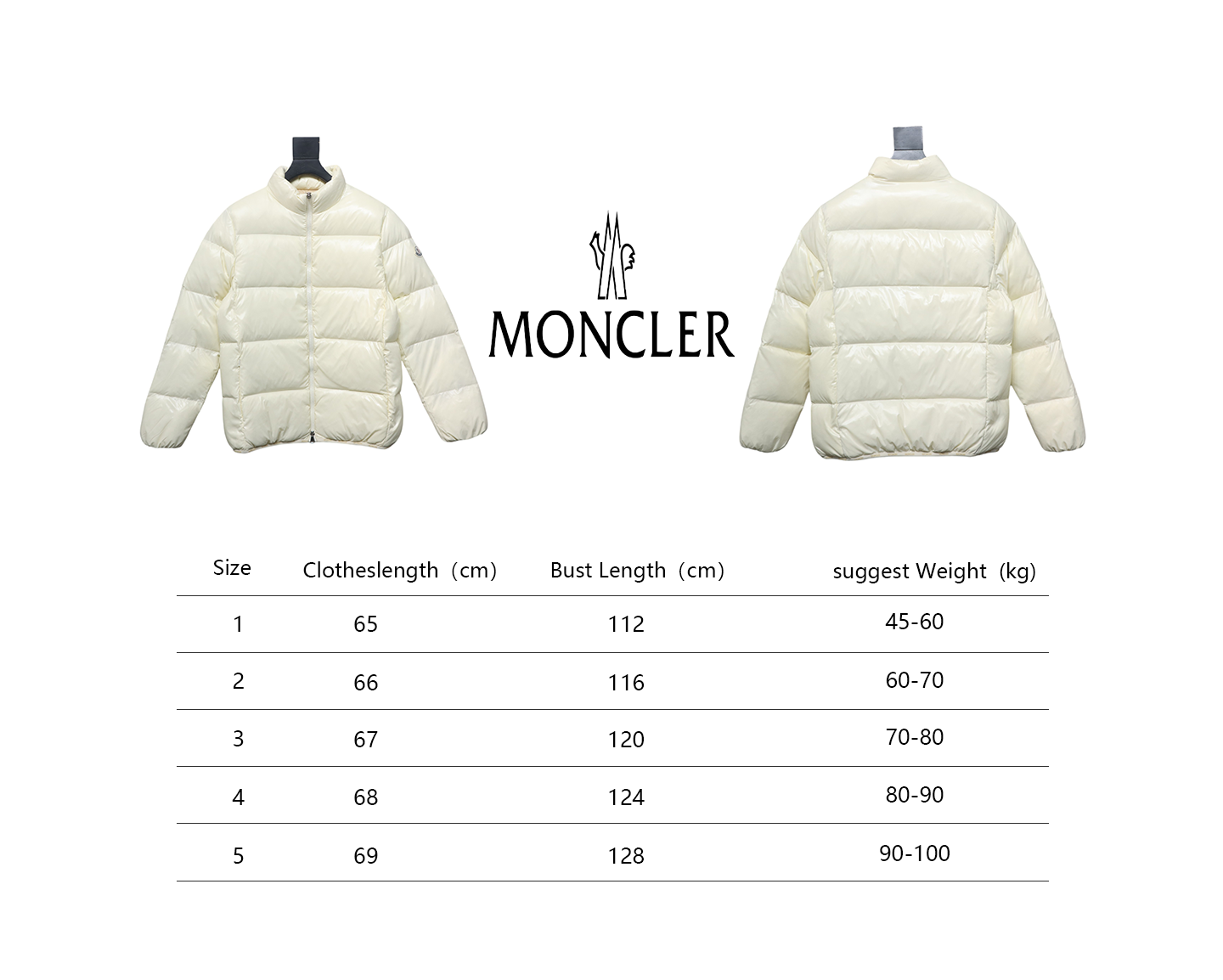 EM Sneakers Moncler Abbadia Maya Down Jacket White