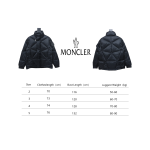 EM Sneakers Moncler Diamond Cut Down Jacket Black