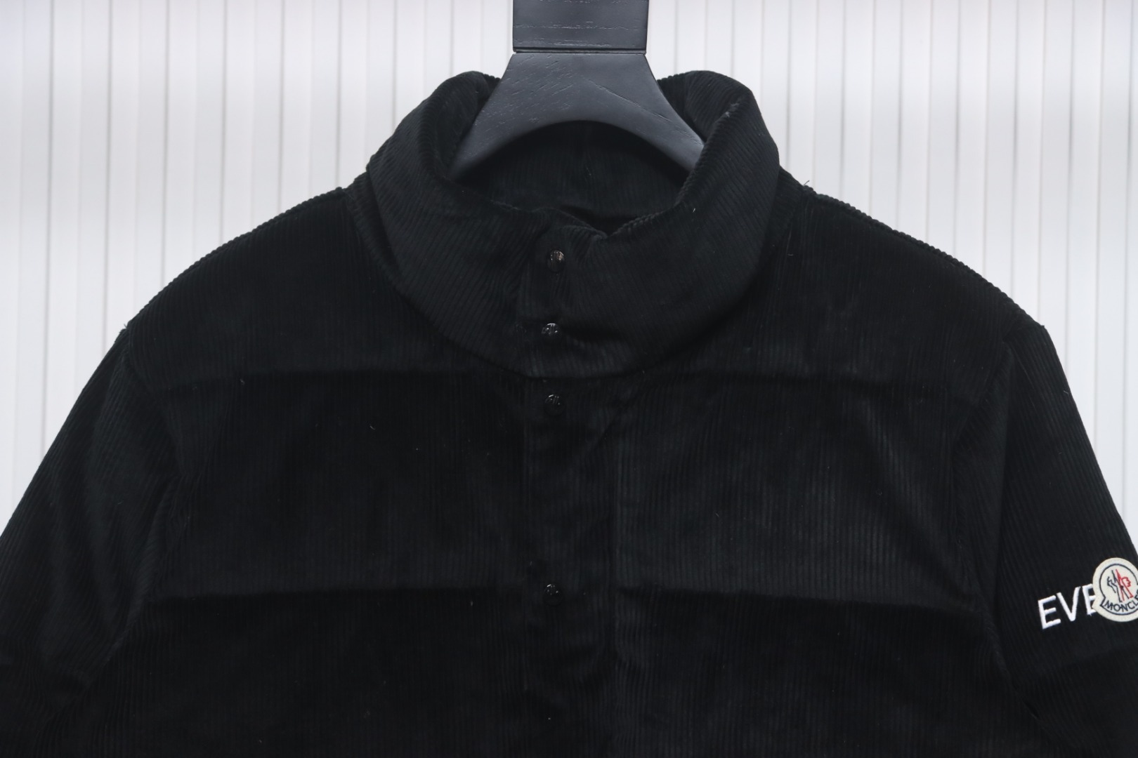 EM Sneakers Moncler FRGMT Hiroshi Fujiwara Collaboration Corduroy Down Jacket Black