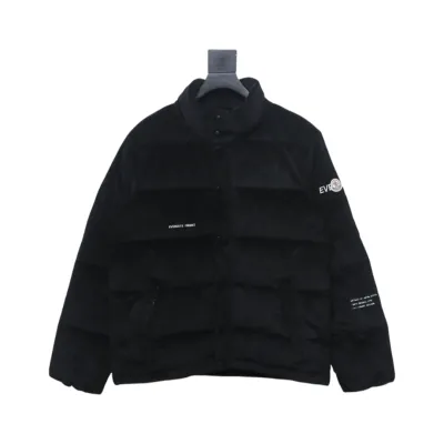 EM Sneakers Moncler FRGMT Hiroshi Fujiwara Collaboration Corduroy Down Jacket Black 01