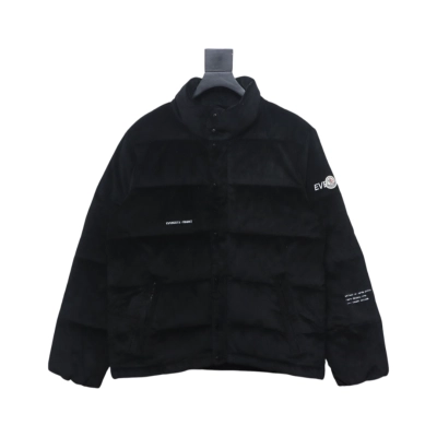 EM Sneakers Moncler FRGMT Hiroshi Fujiwara Collaboration Corduroy Down Jacket Black 01