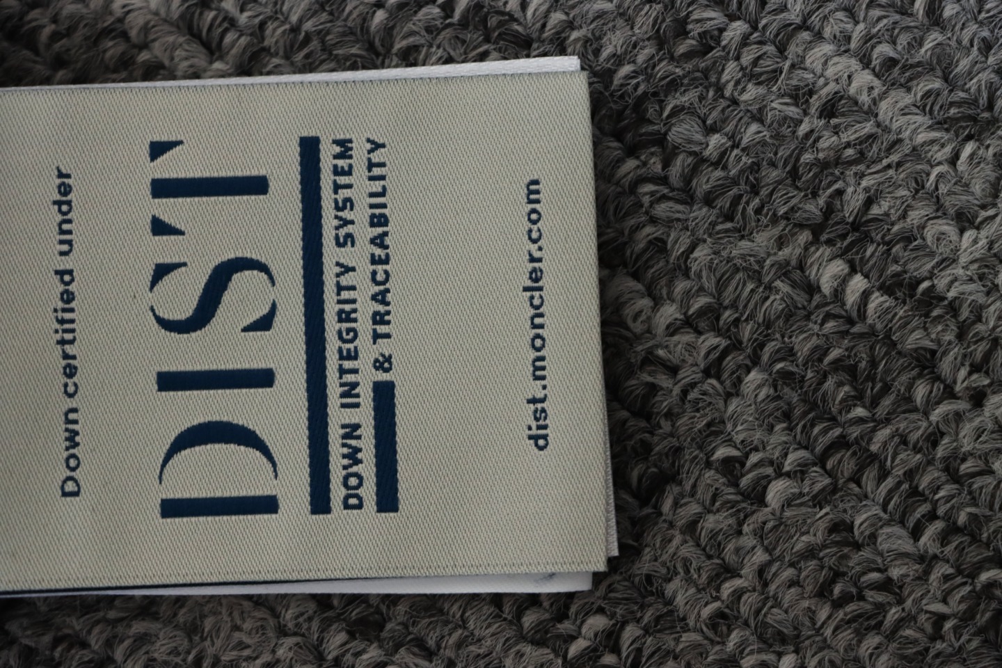 EM Sneakers Moncler Knitted Patchwork Thin Down Jacket Black