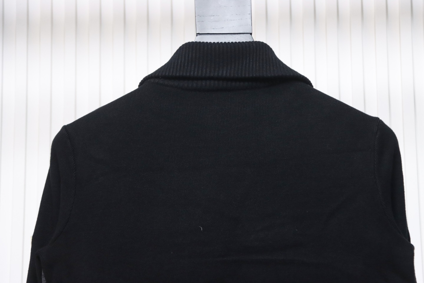 EM Sneakers Moncler Knitted Patchwork Thin Down Jacket Black