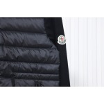 EM Sneakers Moncler Knitted Patchwork Thin Down Jacket Black