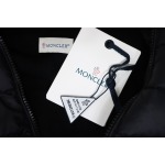 EM Sneakers Moncler Knitted Patchwork Thin Down Jacket Black