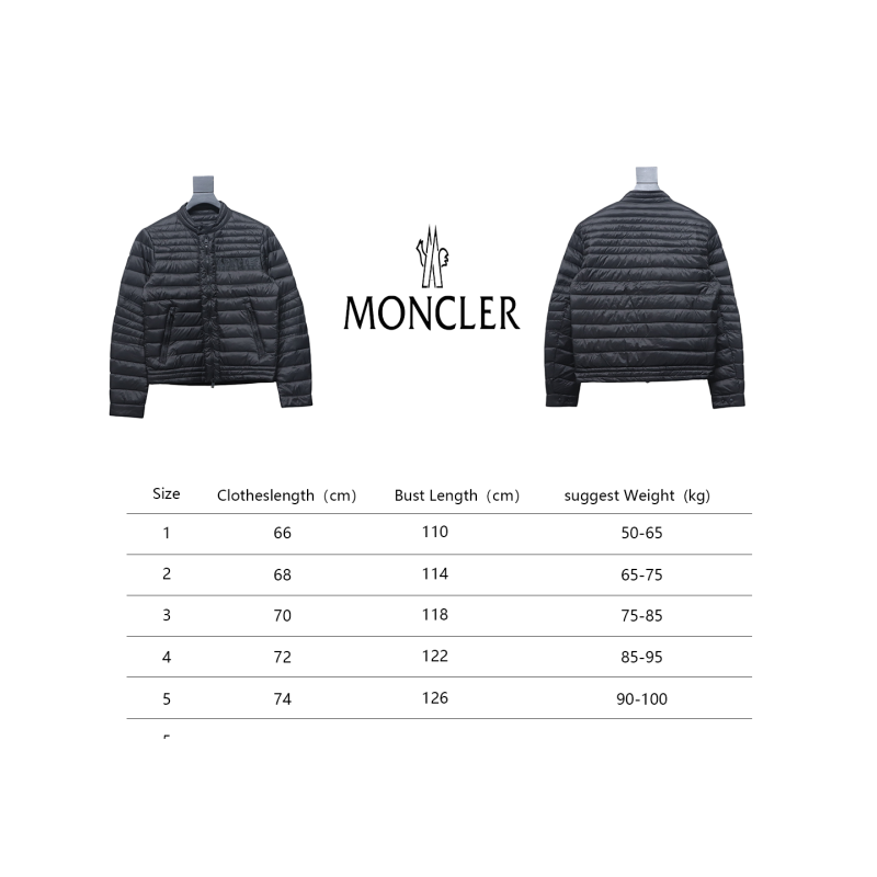 EM Sneakers Moncler Lightweight Classic Down Jacket Black