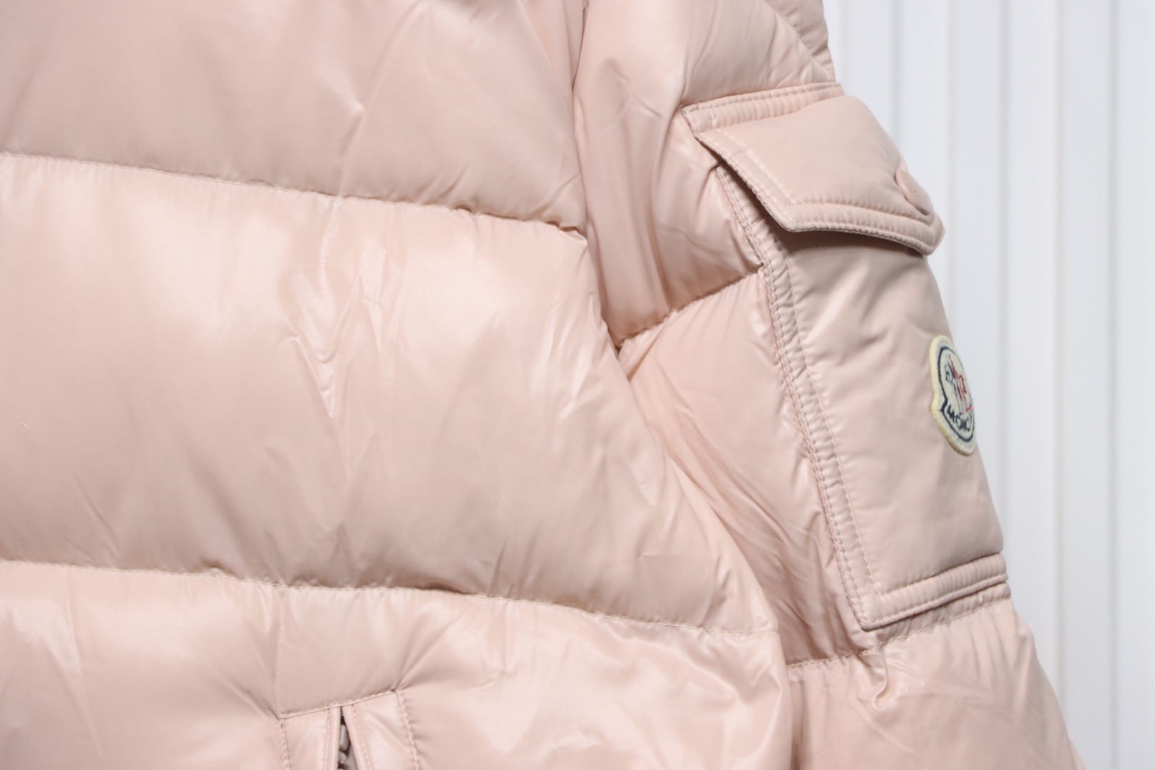 EM Sneakers Moncler Maire Zip Hooded Nylon Warm Down Jacket Pink