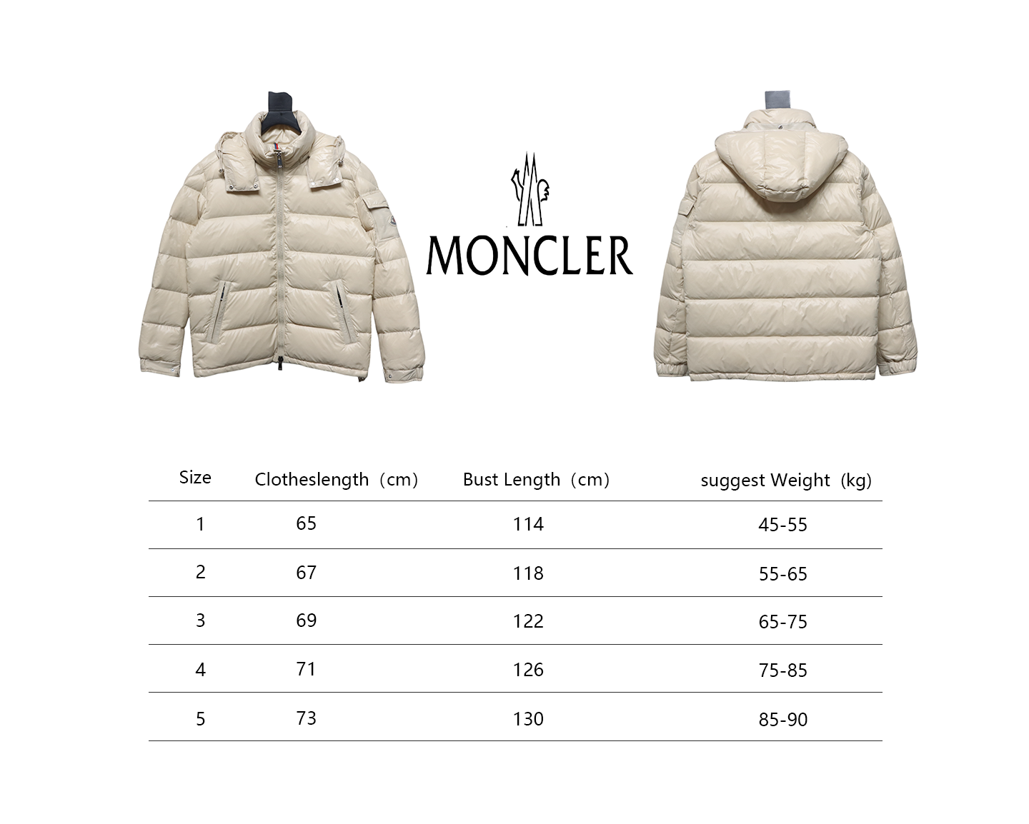 EM Sneakers Moncler Maya Down Jacket White