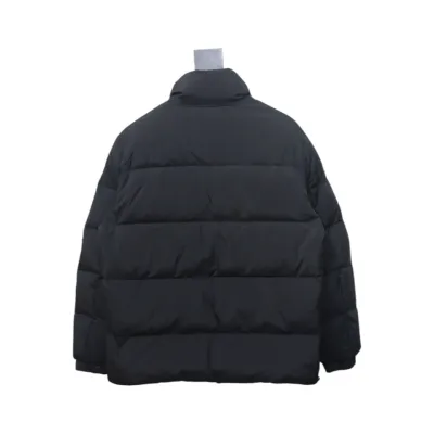 EM Sneakers Moncler Micro-Logo Zipper Stand Collar Down Jacket Black 02