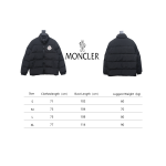 EM Sneakers Moncler Micro-Logo Zipper Stand Collar Down Jacket Black