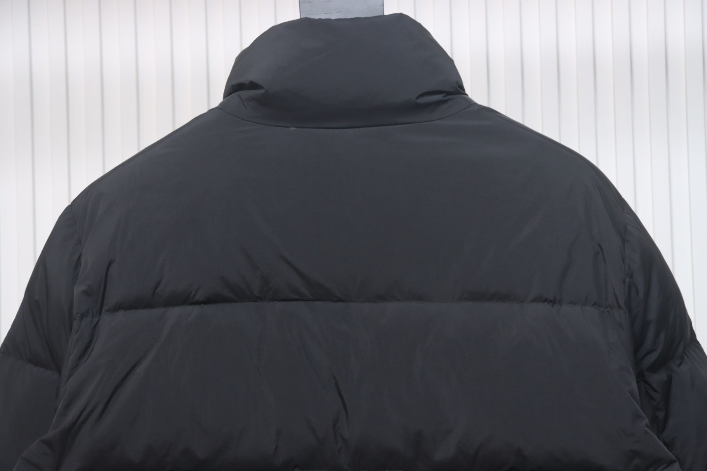 EM Sneakers Moncler Micro-Logo Zipper Stand Collar Down Jacket Black