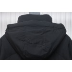 EM Sneakers Moncler Sleeve Badge Solid Zip Down Jacket Black