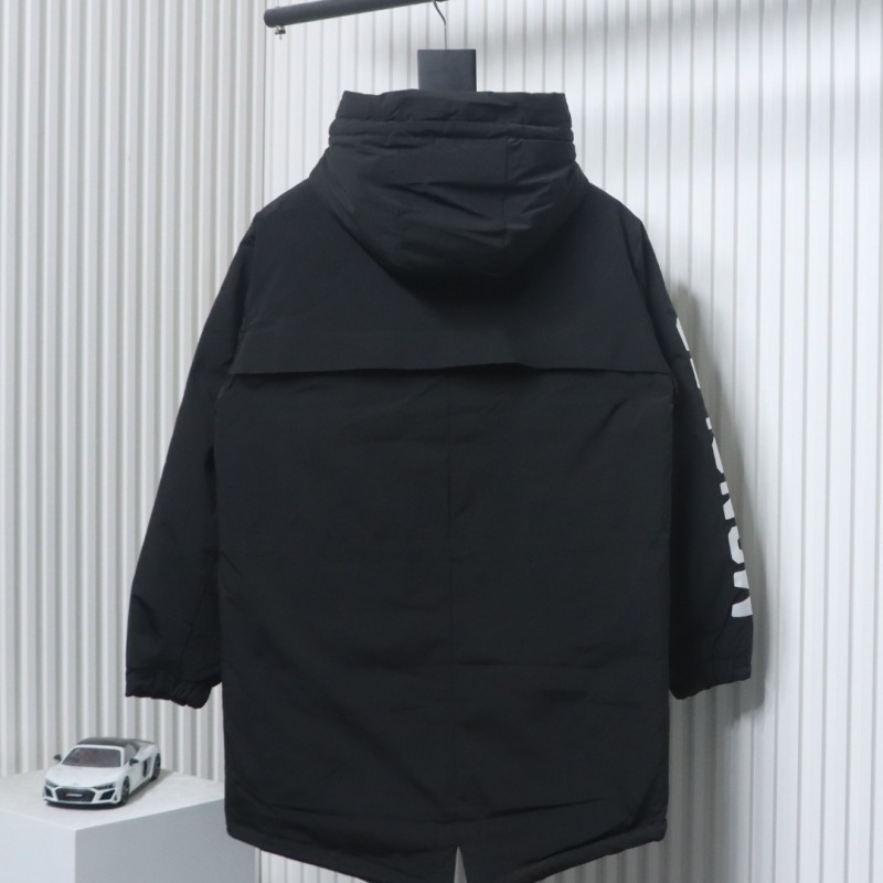 EM Sneakers Moncler Sleeve LOGO Lettering Long Down Jacket Black