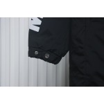 EM Sneakers Moncler Sleeve LOGO Lettering Long Down Jacket Black