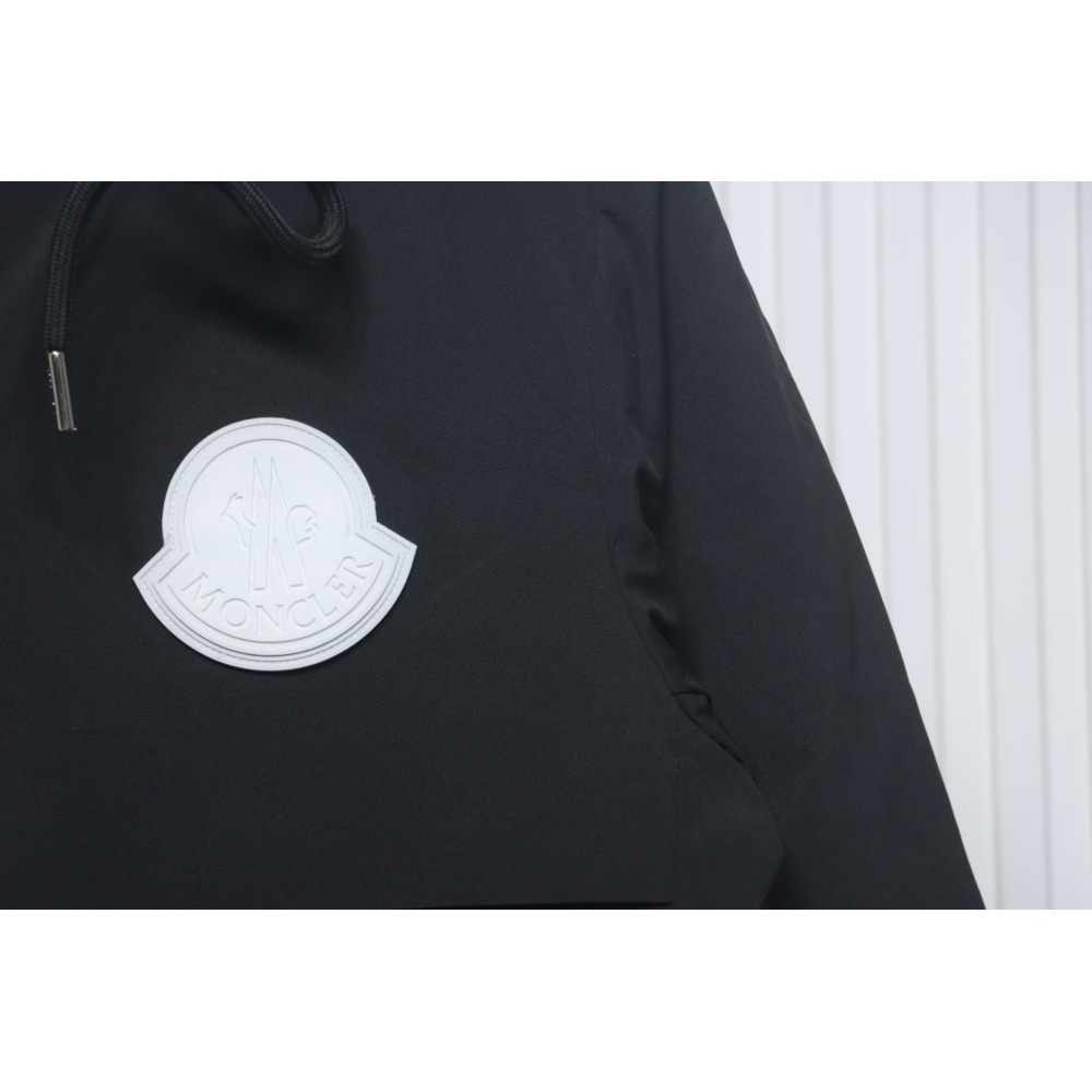 EM Sneakers Moncler Sleeve LOGO Lettering Long Down Jacket Black