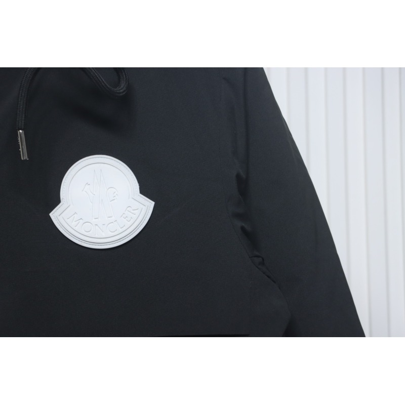 EM Sneakers Moncler Sleeve LOGO Lettering Long Down Jacket Black