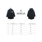 EM Sneakers Moncler Sleeve LOGO Lettering Long Down Jacket Black