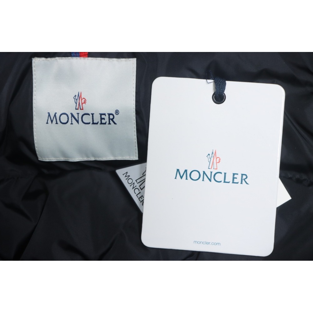 EM Sneakers Moncler Sleeve LOGO Lettering Long Down Jacket Black