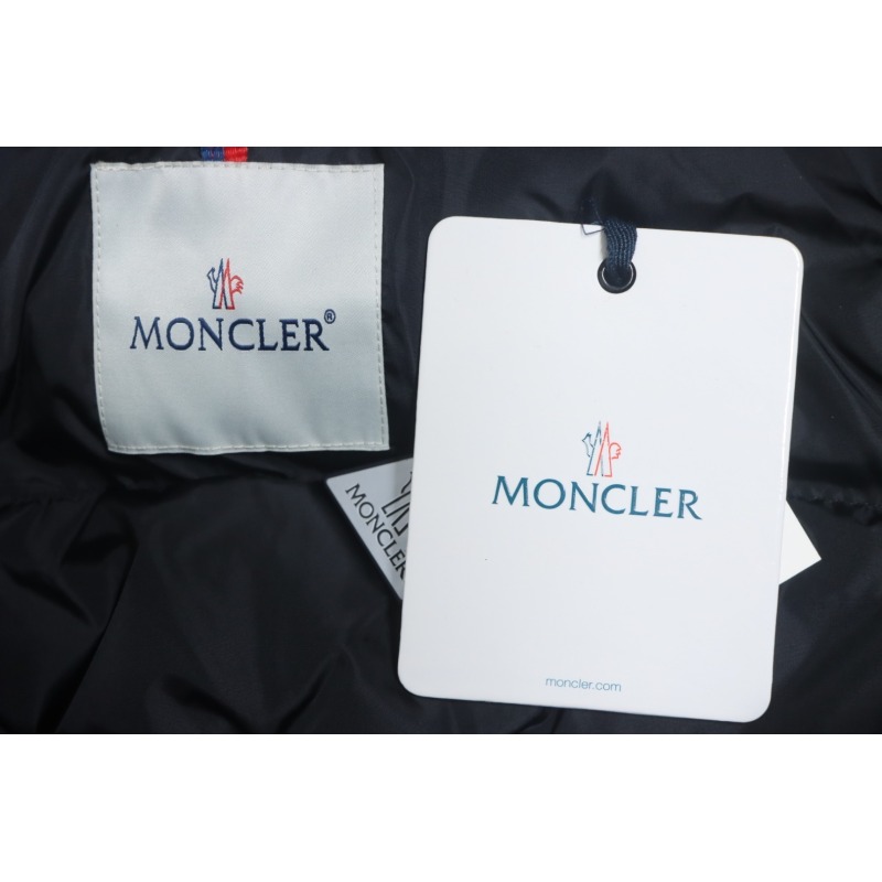 EM Sneakers Moncler Sleeve LOGO Lettering Long Down Jacket Black