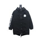 EM Sneakers Moncler Sleeve LOGO Lettering Long Down Jacket Black