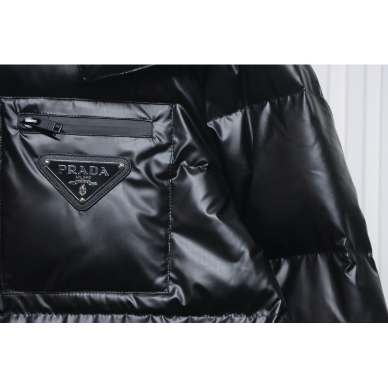 EM Sneakers Prada 21fw Classic Triangle Logo Detachable Down Jacket Black