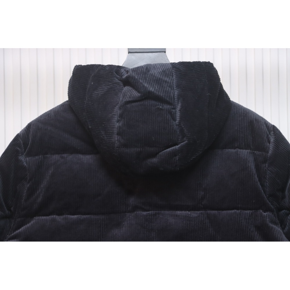 EM Sneakers Prada 23FW Corduroy Down Jacket Black