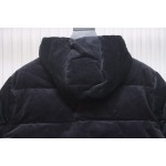 EM Sneakers Prada 23FW Corduroy Down Jacket Black