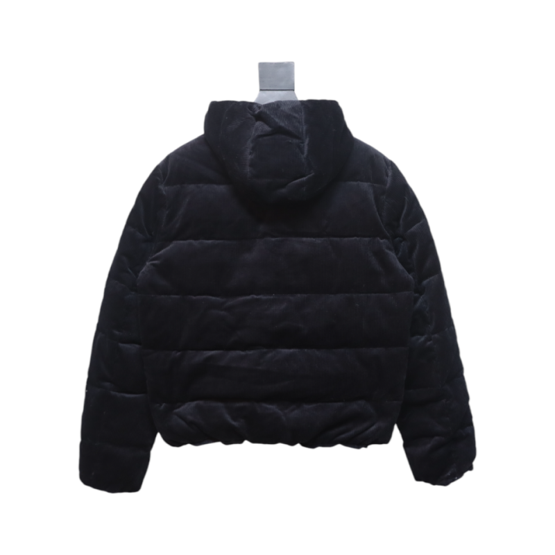 EM Sneakers Prada 23FW Corduroy Down Jacket Black