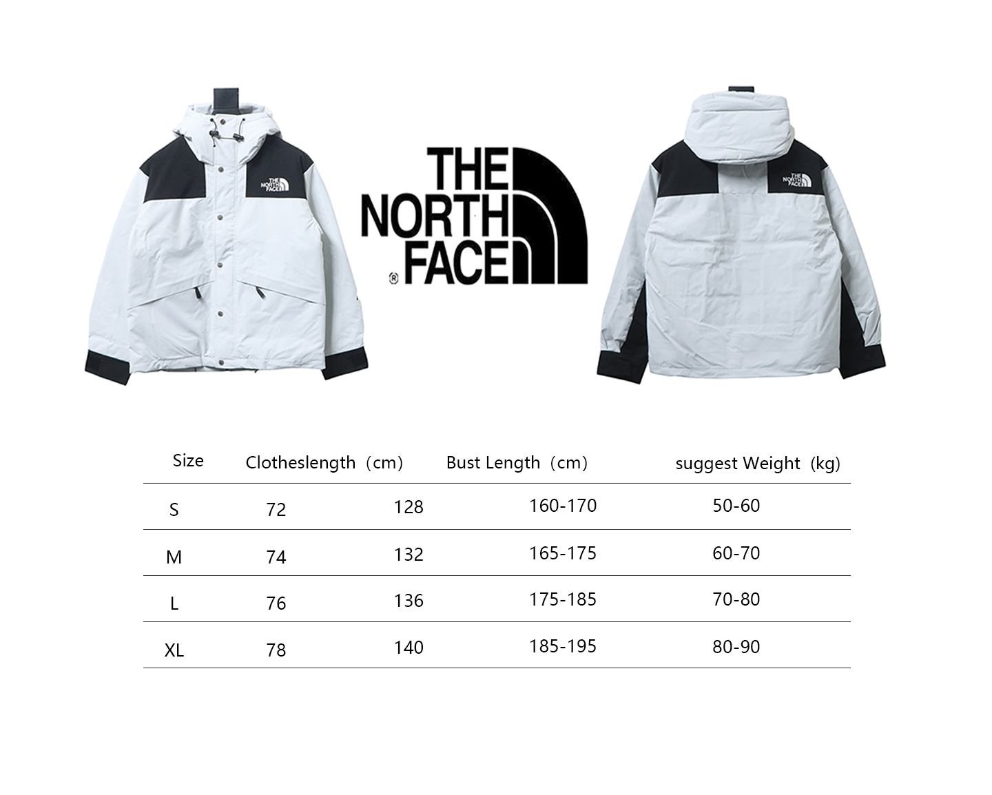 EM Sneakers The North Face 1986 Classic Thin Down Jacket Black and White