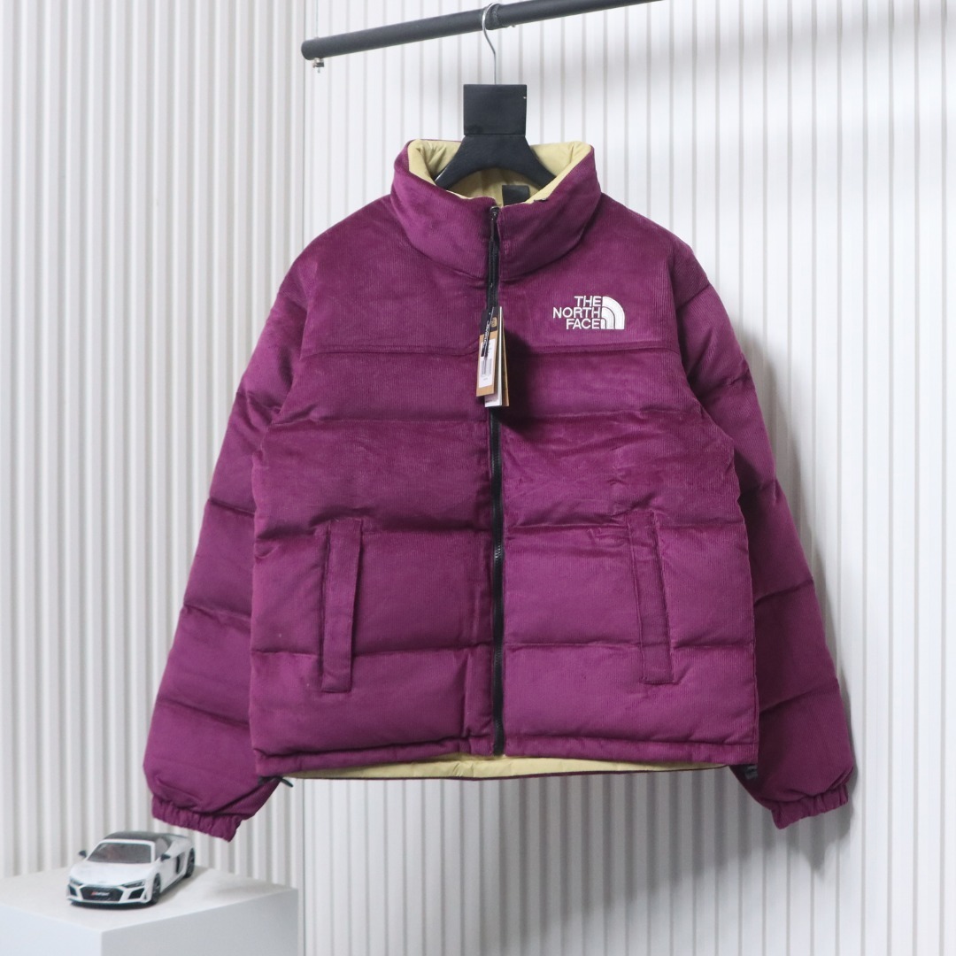 EM Sneakers The North Face 23AW 92S Limited Edition Corduroy Reversible Down Jacket Purple