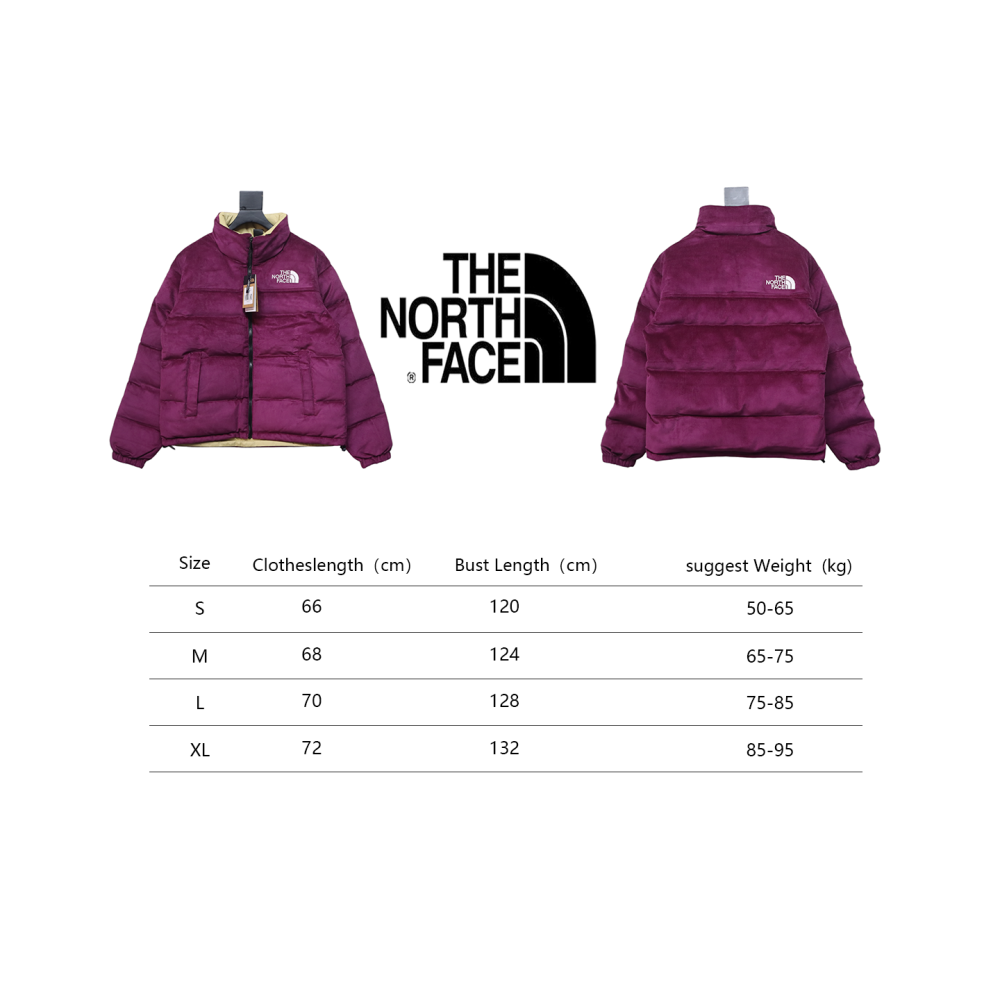 EM Sneakers The North Face 23AW 92S Limited Edition Corduroy Reversible Down Jacket Purple