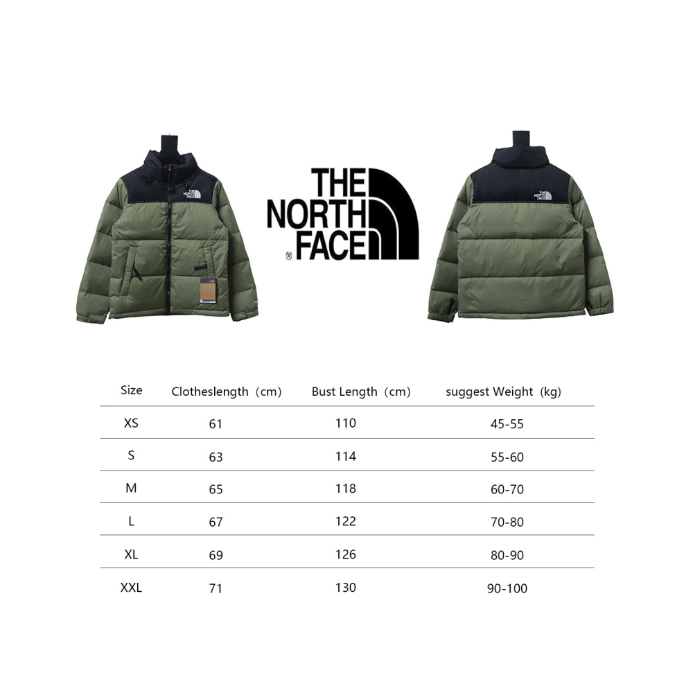 EM Sneakers The North Face 96 Basic Down Jacket Black and Green