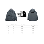 EM Sneakers The North Face POLAR Waterproof and Windproof Workwear Multi-pocket Drawstring Hooded Down Jacket Dark Grey