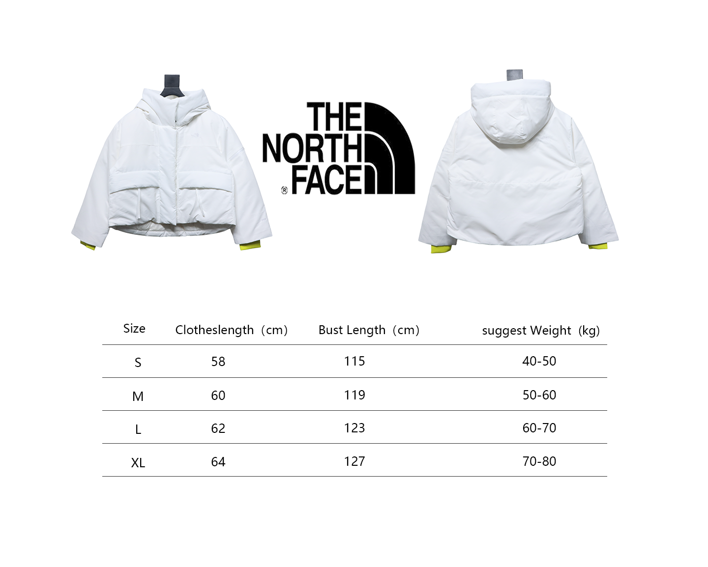 EM Sneakers The North Face TF Outdoor UE Pioneer Design Contrast Color Down Jacket White