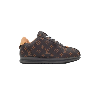EM Sneakers Louis Vuitton Buttersoft Sneakers x Nigo Coffee colored Old Flowe 02