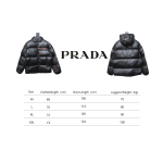EM Sneakers Prada Red Stripe Logo Down Jacket Black