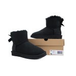 EM Sneakers UGG Mini Bailey Suede Bow Boot Black