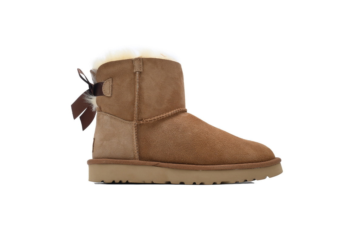 EM Sneakers UGG Mini Bailey Suede Bow Boot Brown