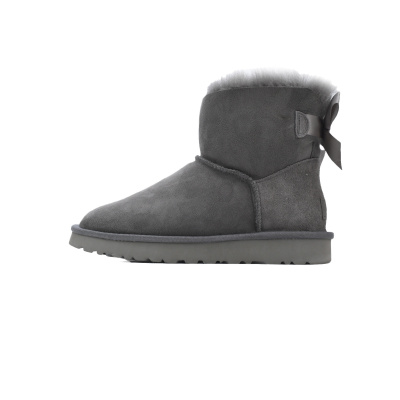 EM Sneakers UGG Mini Bailey Suede Bow Boot Grey 01