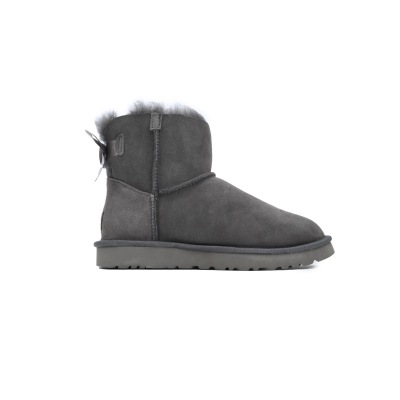 EM Sneakers UGG Mini Bailey Suede Bow Boot Grey 02