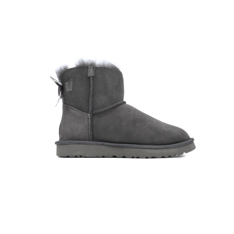 EM Sneakers UGG Mini Bailey Suede Bow Boot Grey