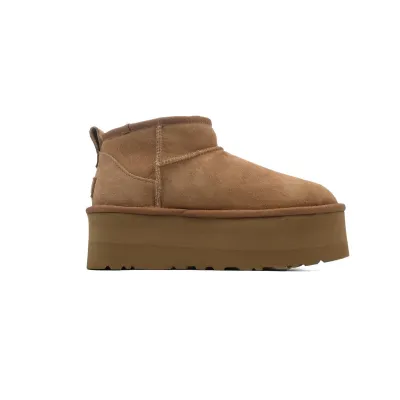 EM Sneakers UGG Classic Ultra Mini Platform Low-Top Boot Brown 02