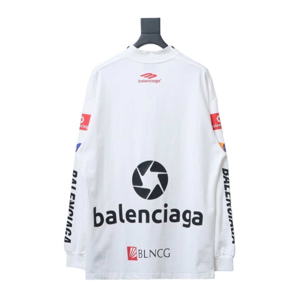 EM Sneakers Balenciaga 23ss Multi-element Printed Full-length Long Sleeves White