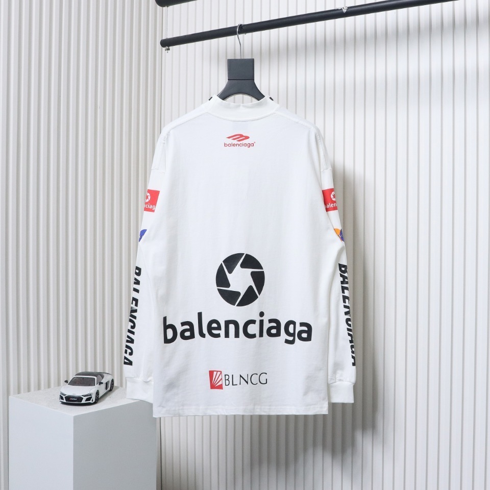 EM Sneakers Balenciaga 23ss Multi-element Printed Full-length Long Sleeves White