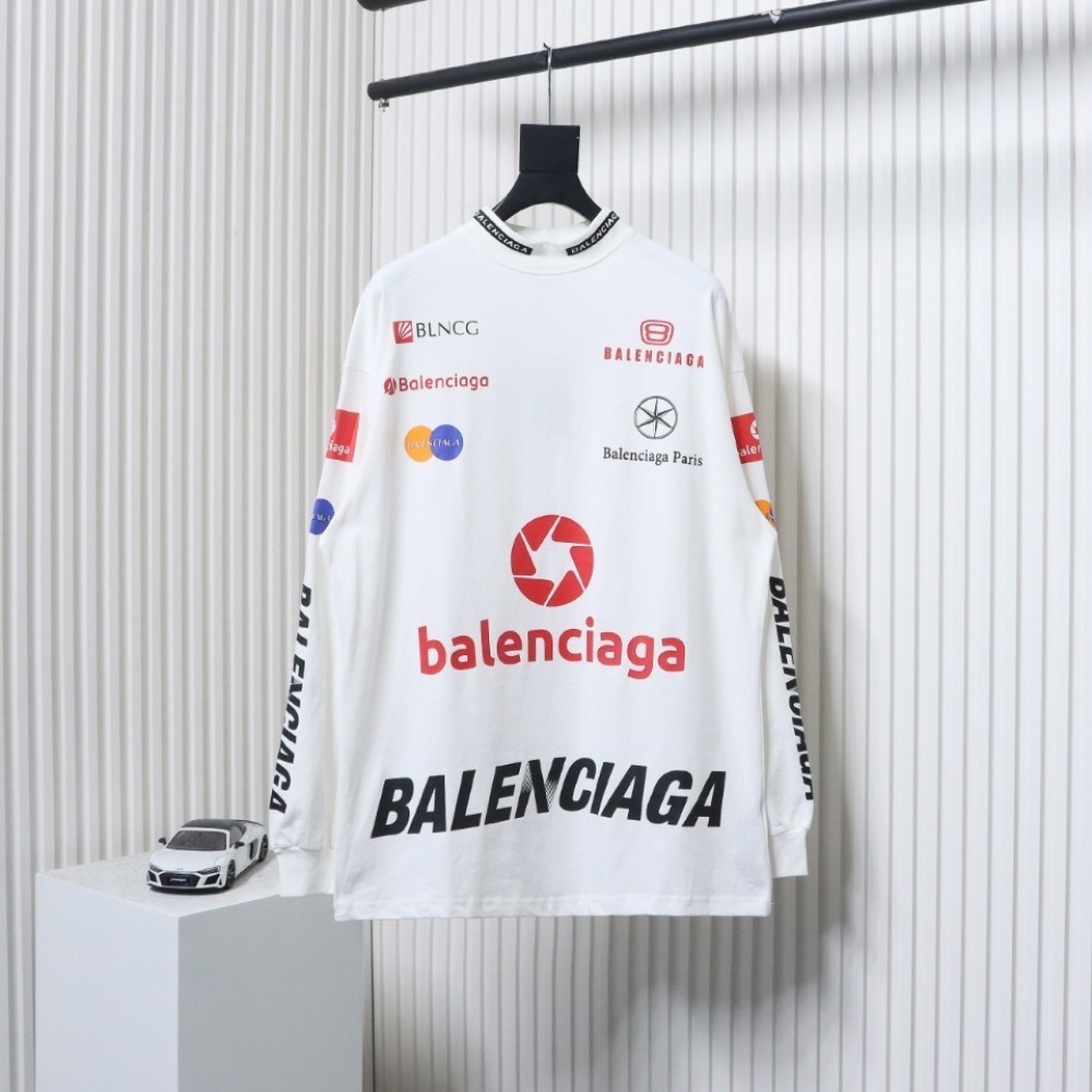 EM Sneakers Balenciaga 23ss Multi-element Printed Full-length Long Sleeves White