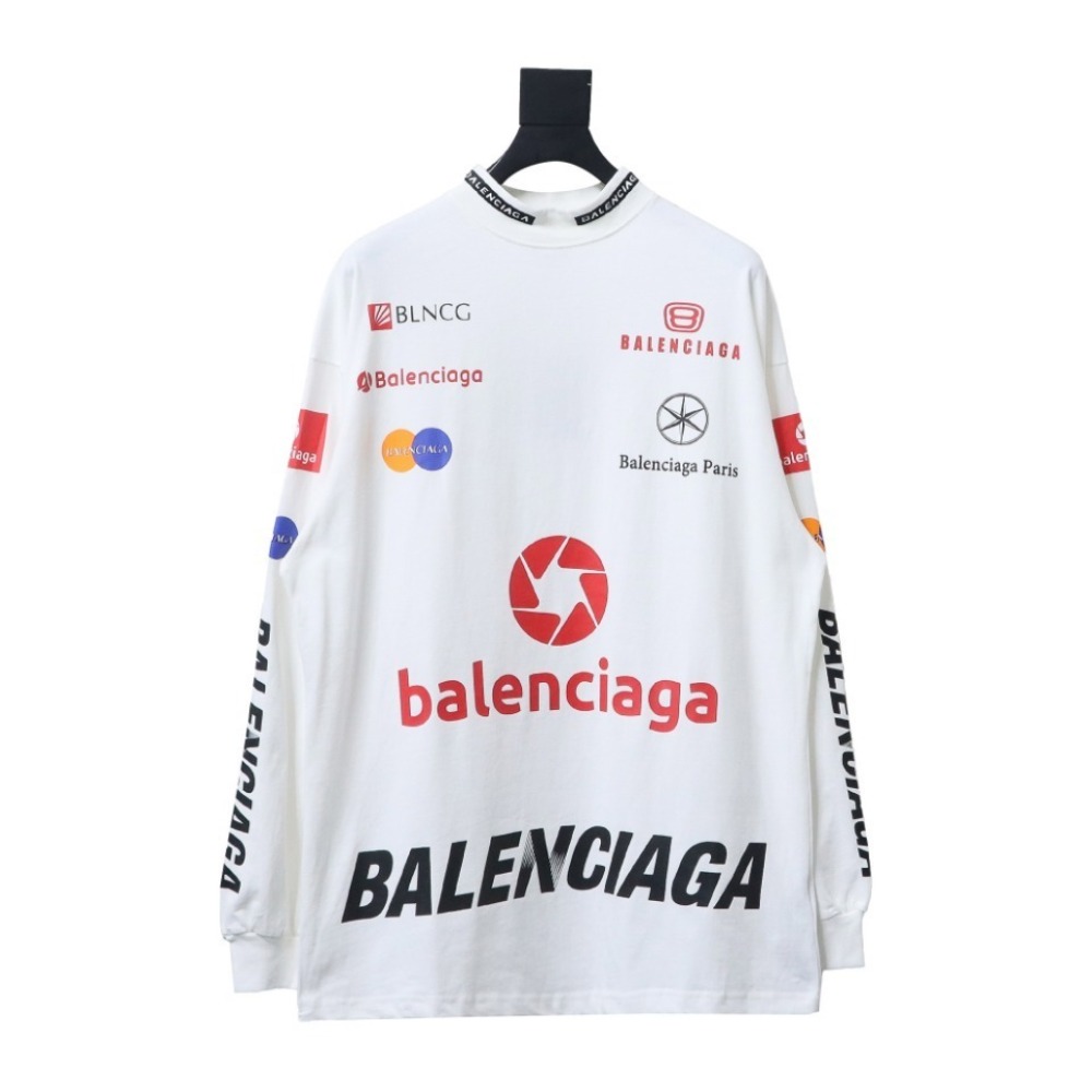 EM Sneakers Balenciaga 23ss Multi-element Printed Full-length Long Sleeves White