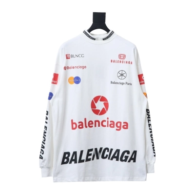 EM Sneakers Balenciaga 23ss Multi-element Printed Full-length Long Sleeves White 01
