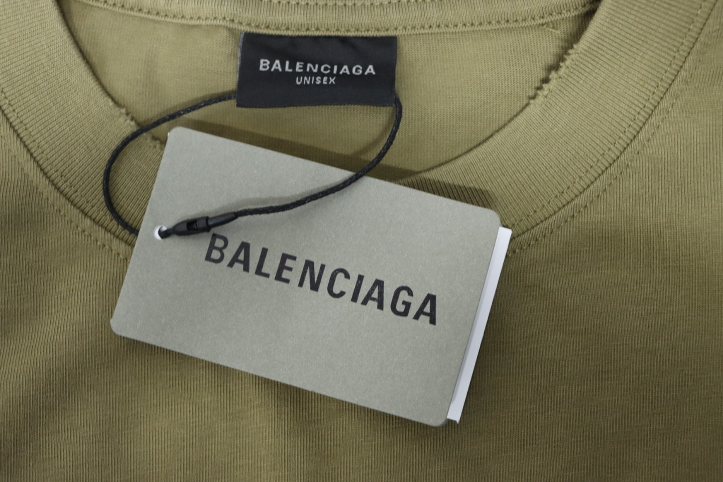 EM Sneakers Balenciaga 24Fw Blurred Cola Print Washed Ripped Long Sleeve Green