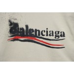EM Sneakers Balenciaga 24Fw Blurred Cola Print Washed Ripped Long Sleeve White